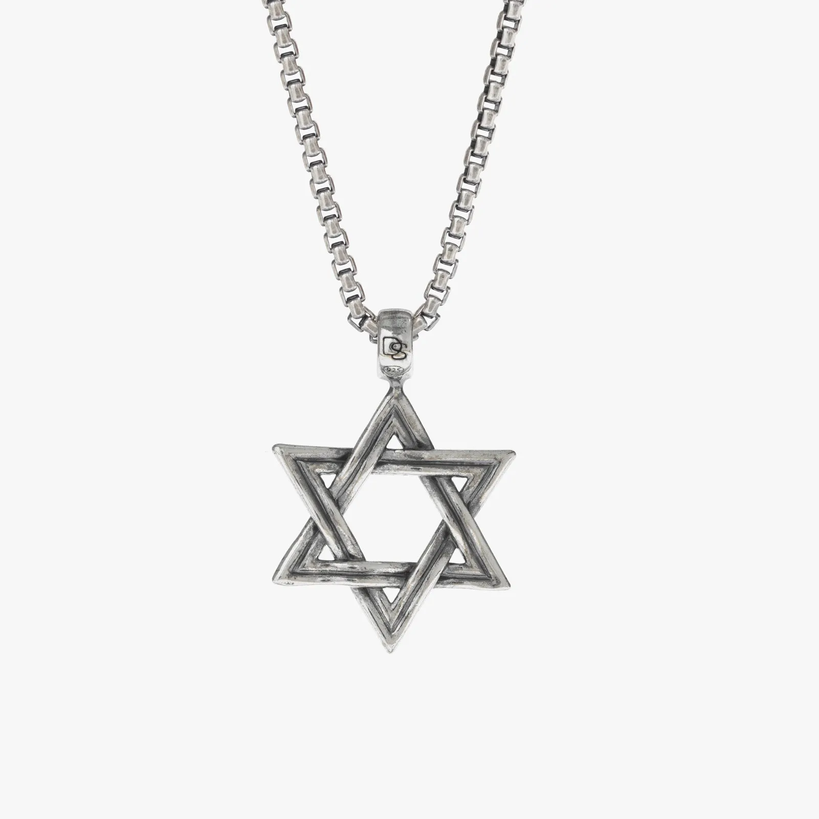 Sterling Silver Star Of David Necklace