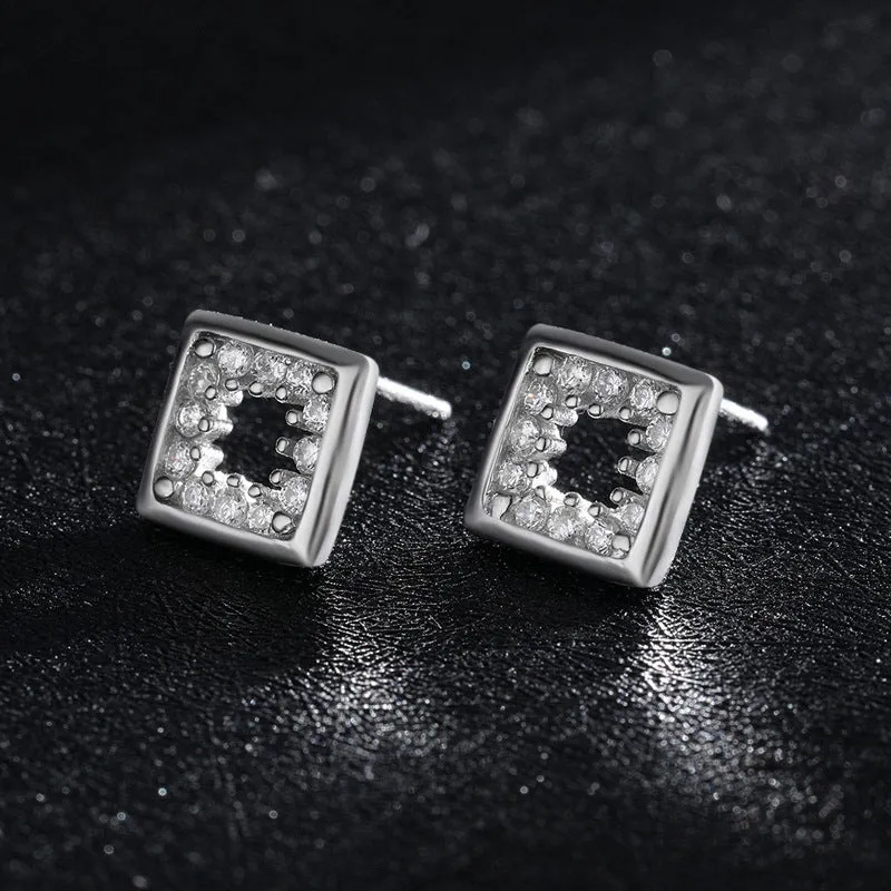 Sterling Silver Zircon Earrings by Planderful