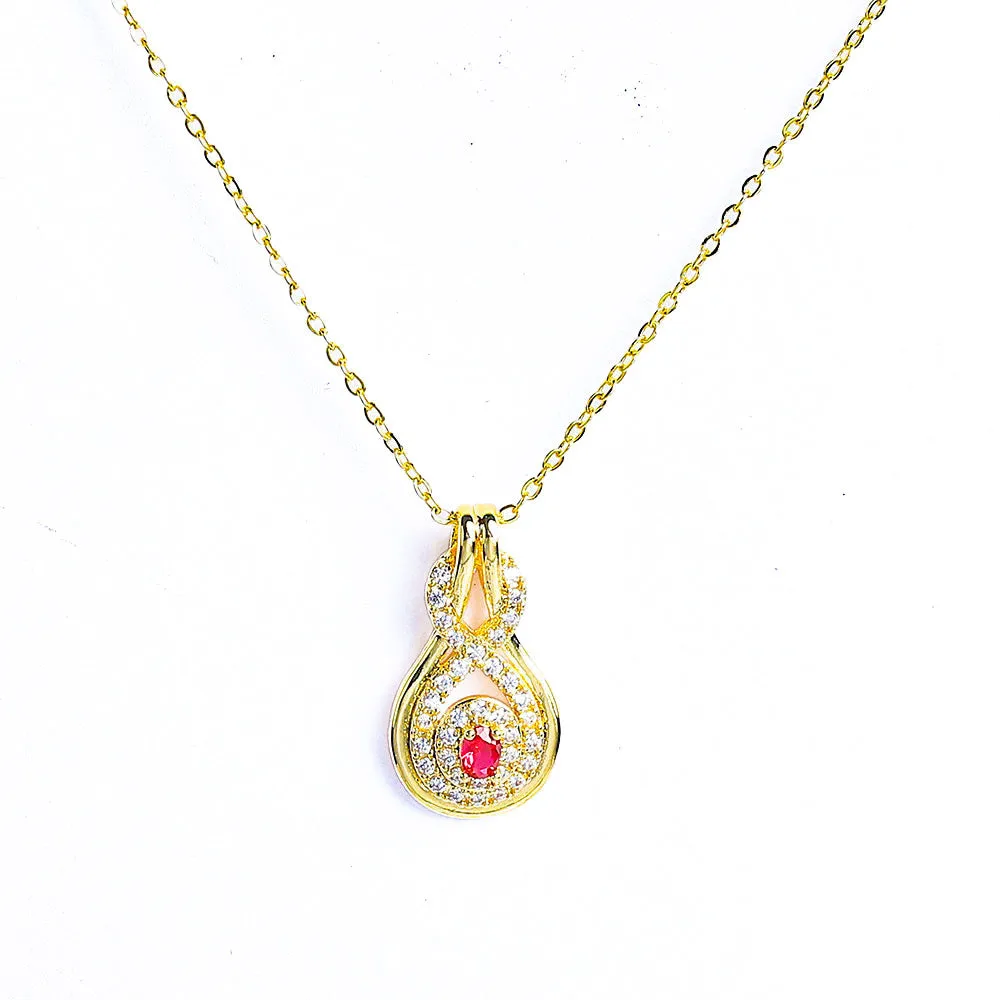 Stunning Shining Zircon Stones Necklace  - Fluffy