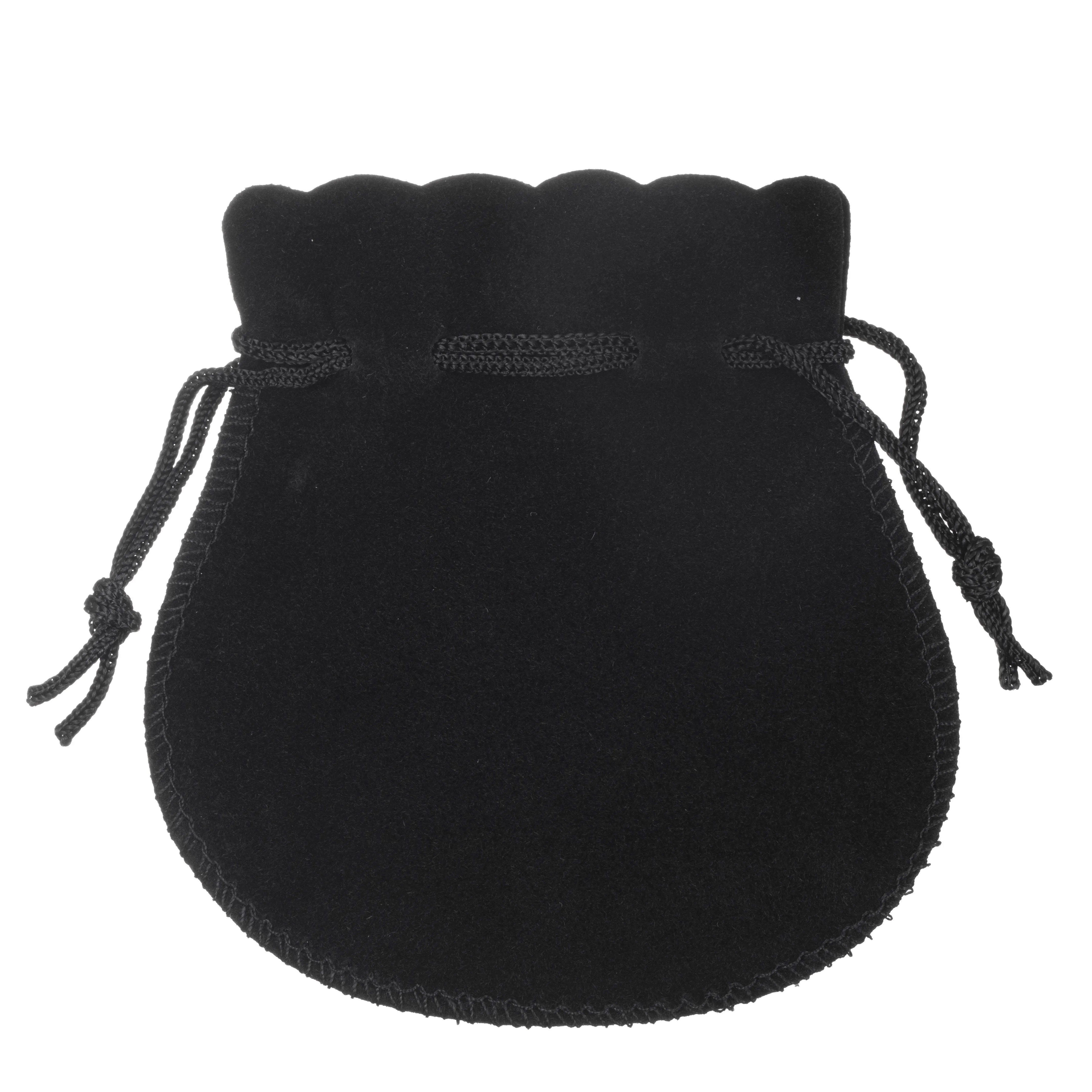 Suede Bell Luxury Pouch - Large