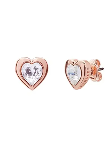 Ted Baker Han Swarovski Crystal Heart Stud Earrings