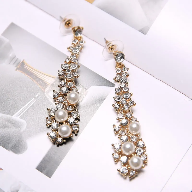 The Diamonte Petal Earring