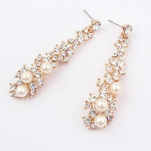 The Diamonte Petal Earring