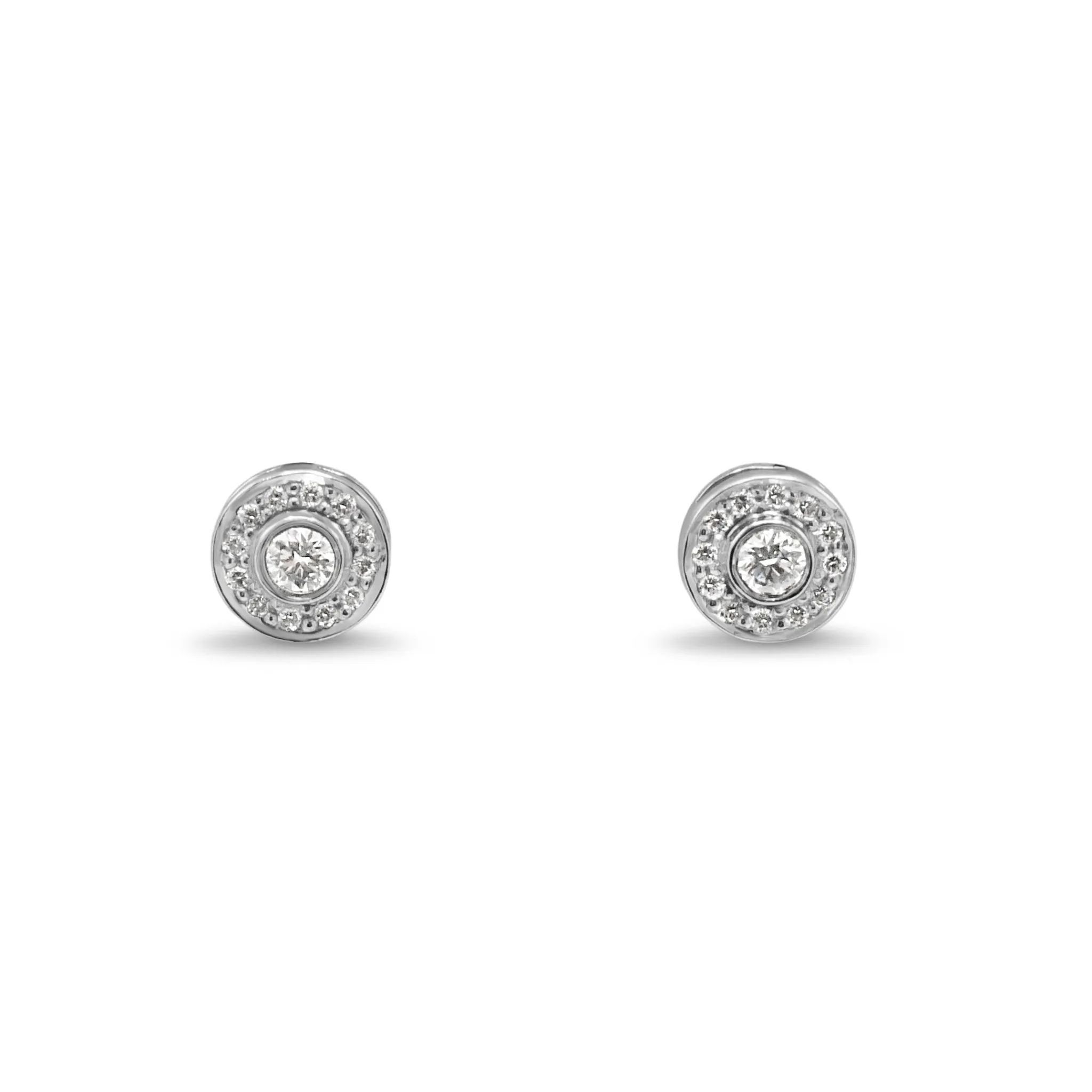 Tiffany & Co. Platinum Diamond Circlet Earrings - Platinum