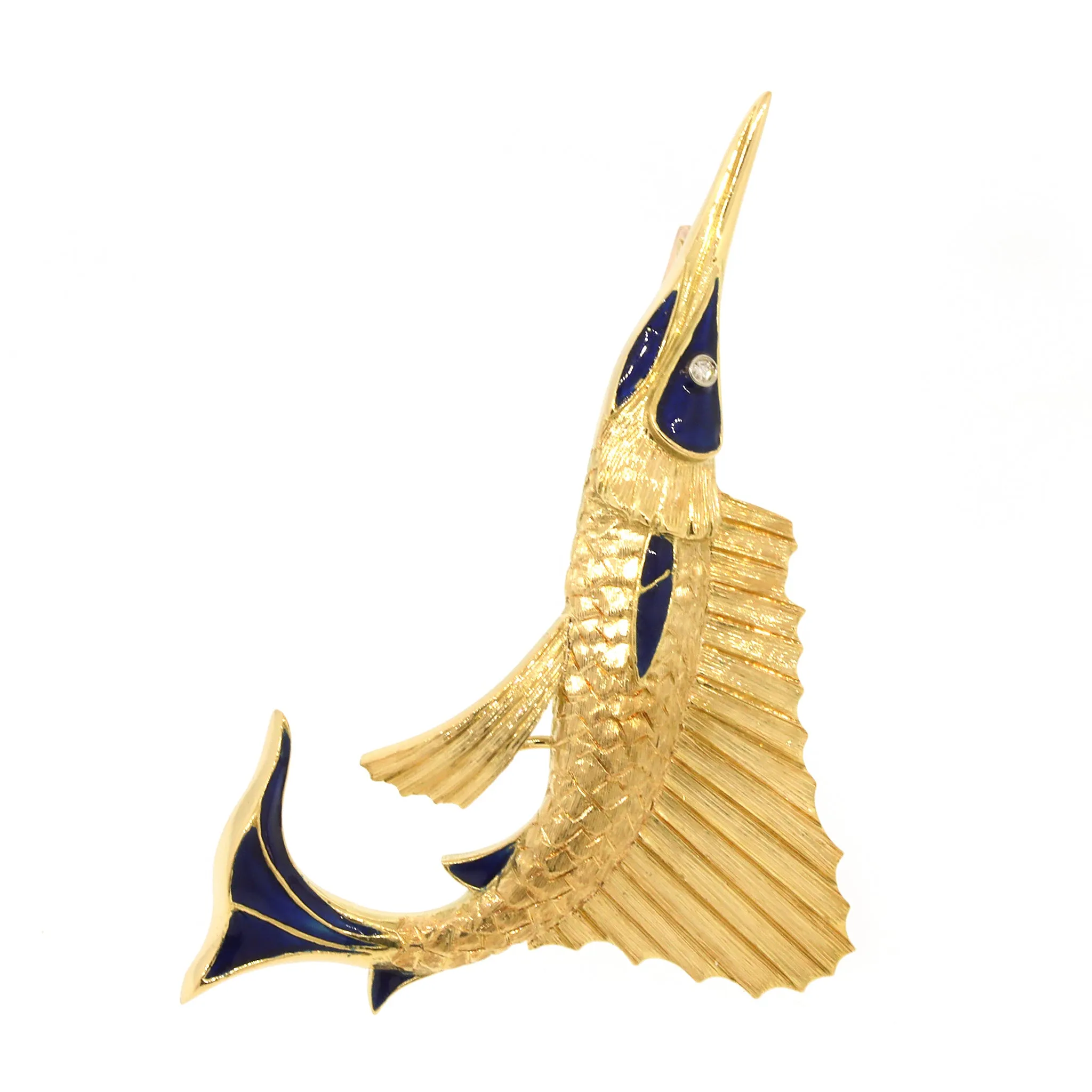 Tiffany and Co. Sailfish Enamel Pin