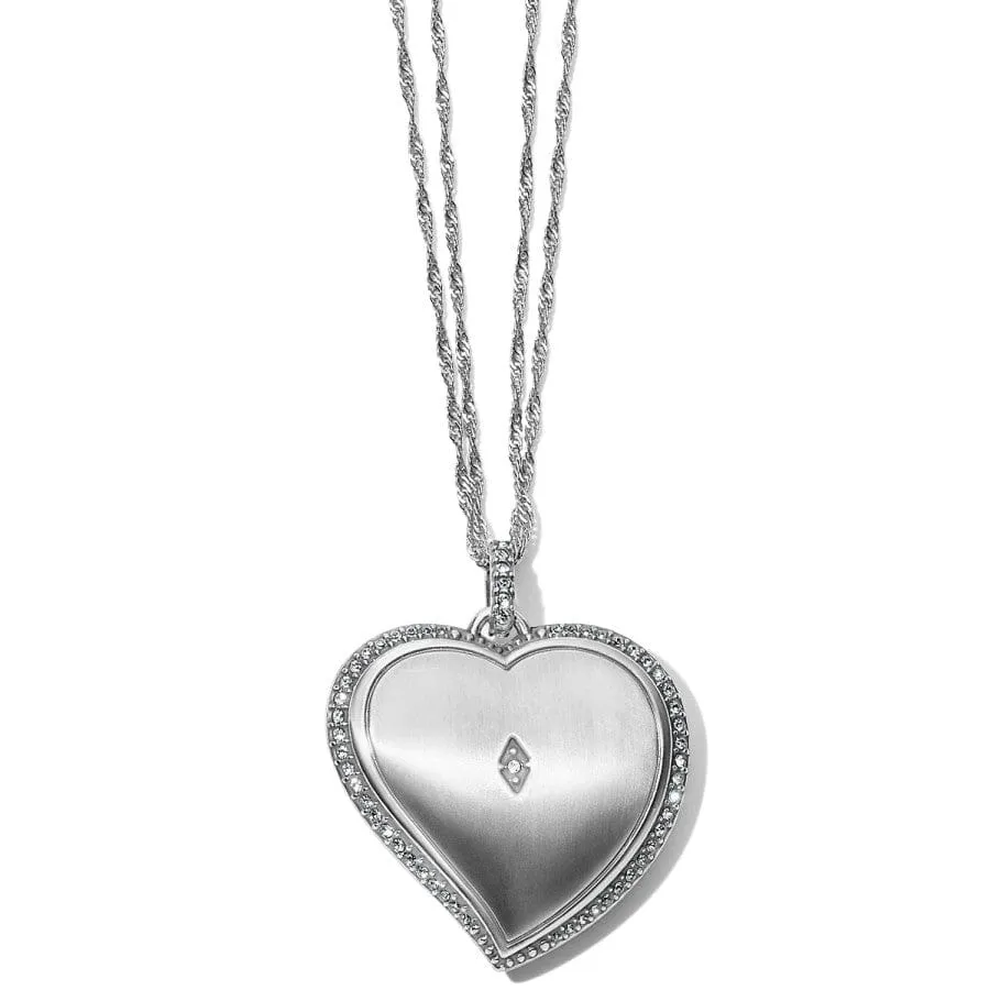 Trust Your Journey Convertible Reversible Large Heart Necklace