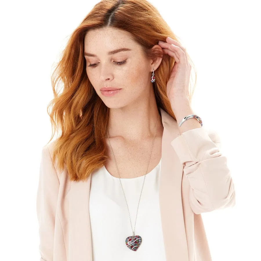 Trust Your Journey Convertible Reversible Large Heart Necklace