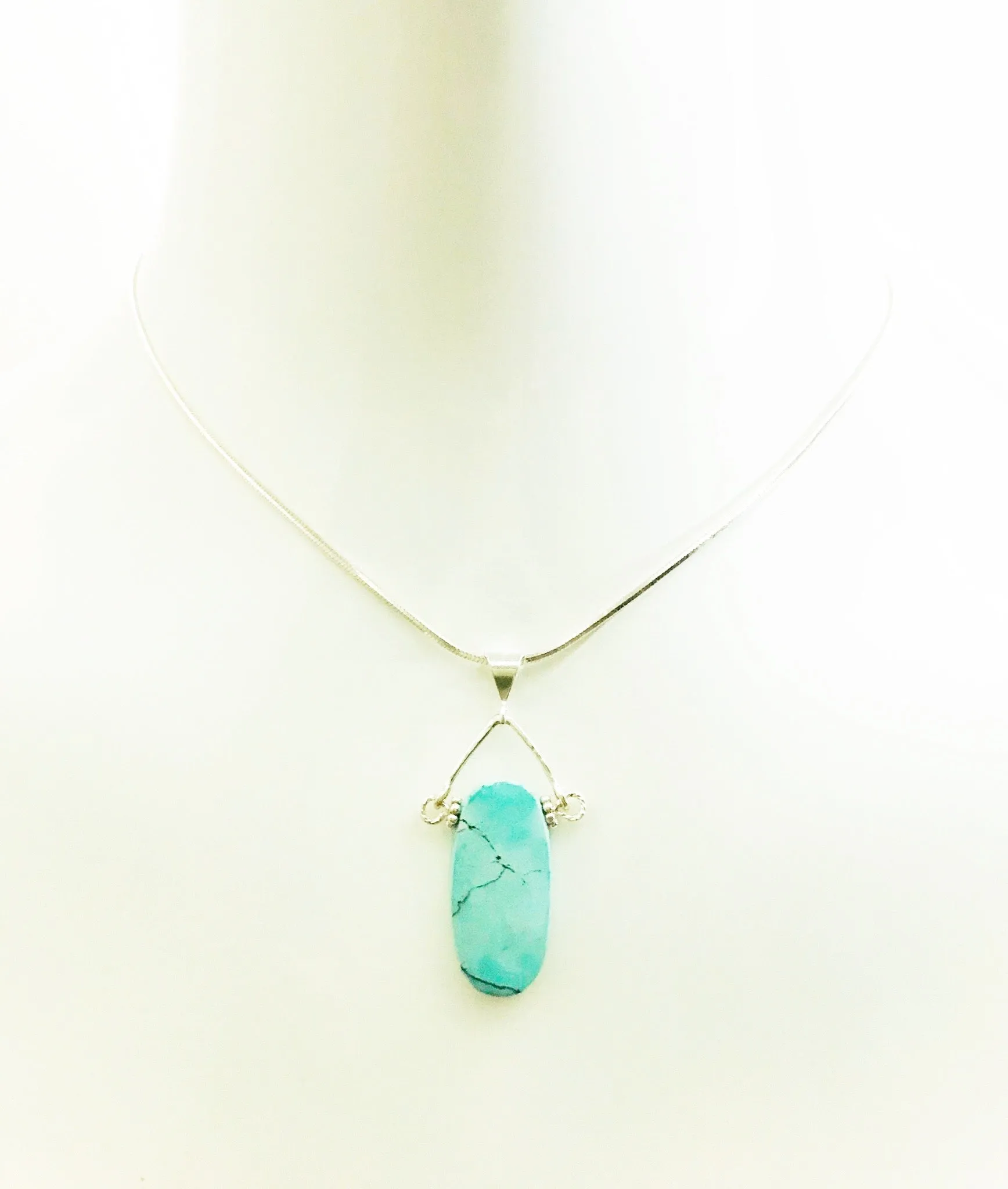 Turquoise Oval Pendant