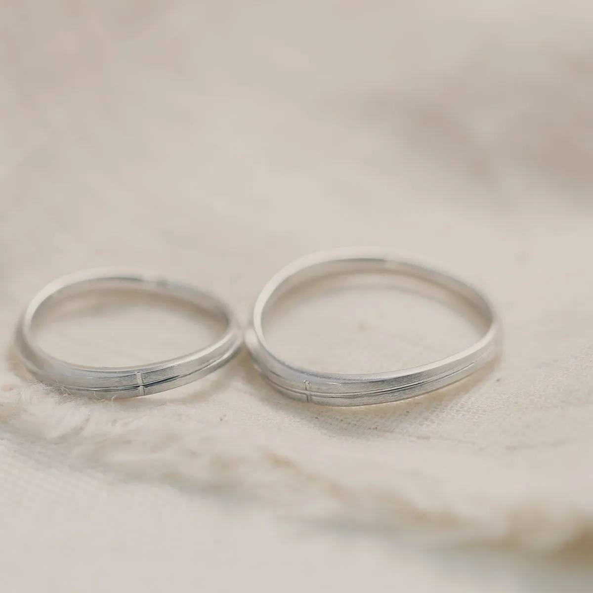 Unique Couple Wedding Ring Set - WM55