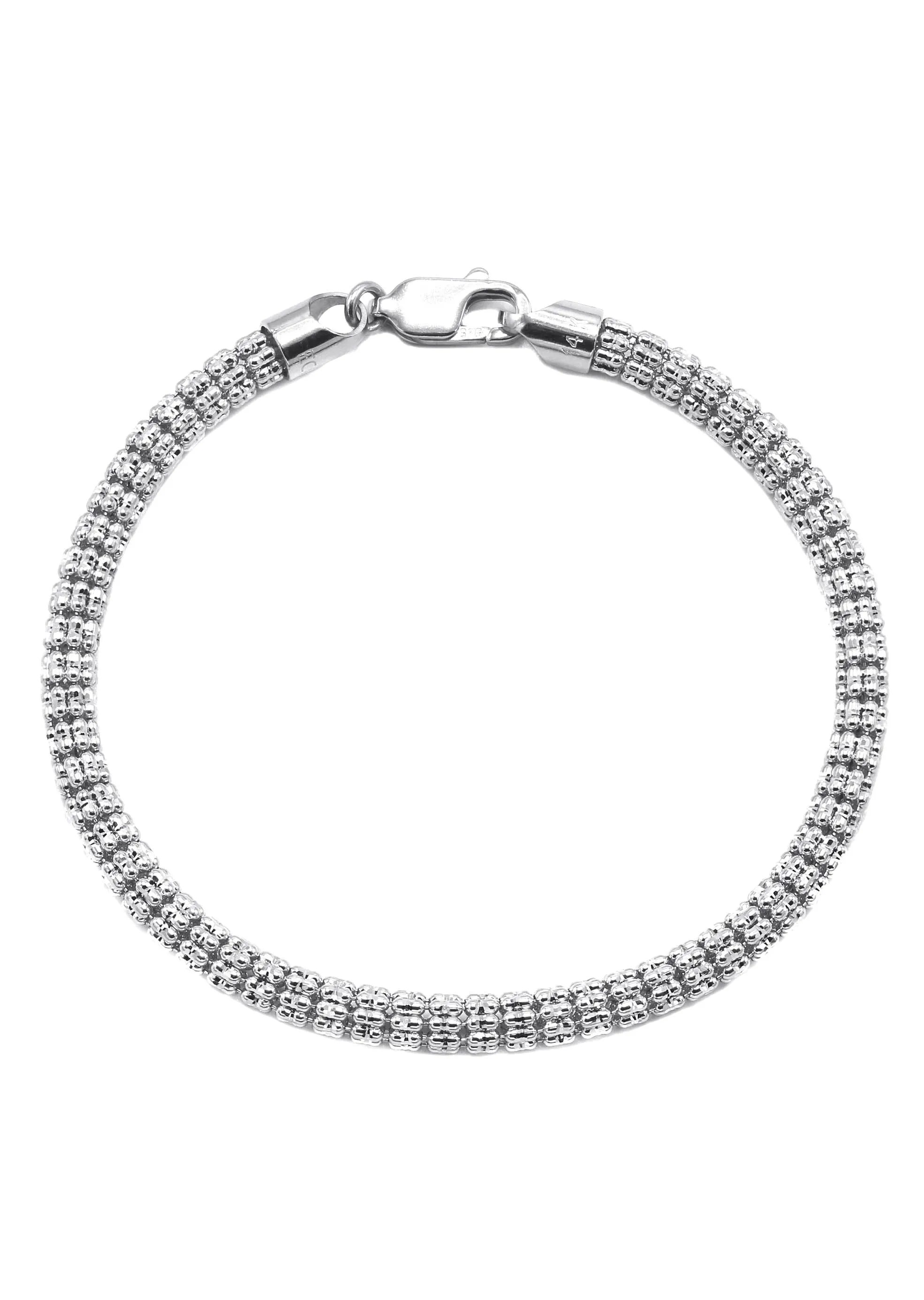 White Gold Men's Ice Bracelet 10K/14K