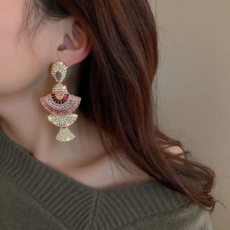 Women long drop earring